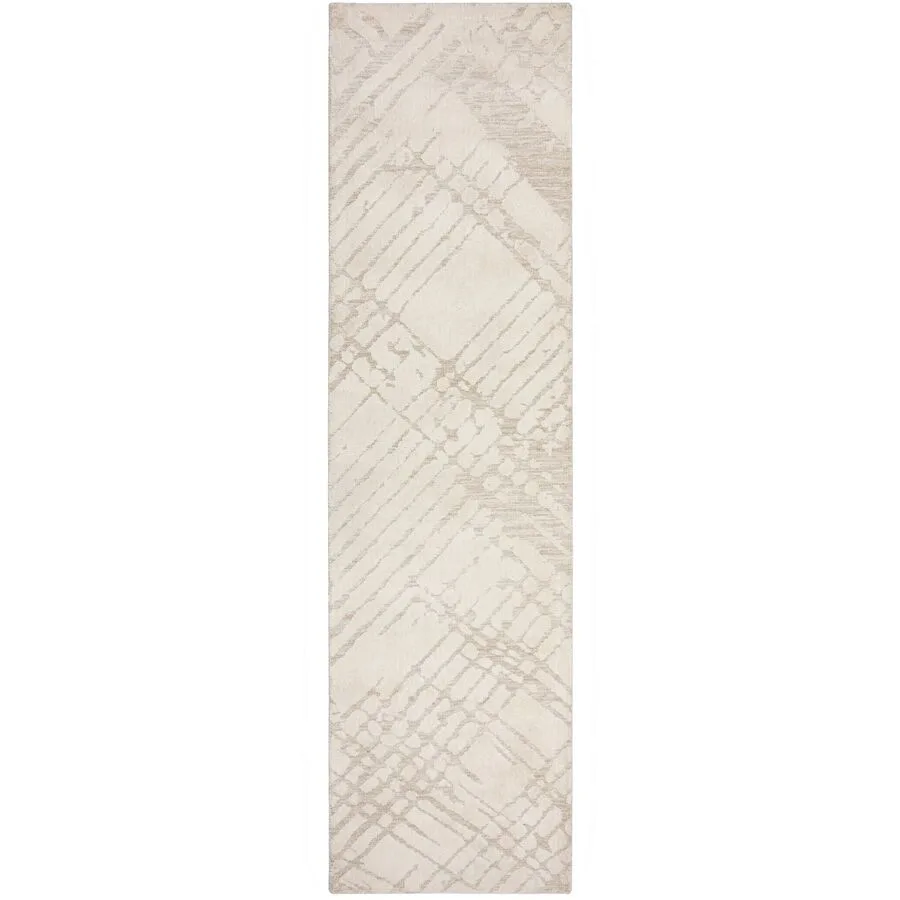 Teppich Plux Beige Polyester 80 cm 300 cm - Farbe: natur