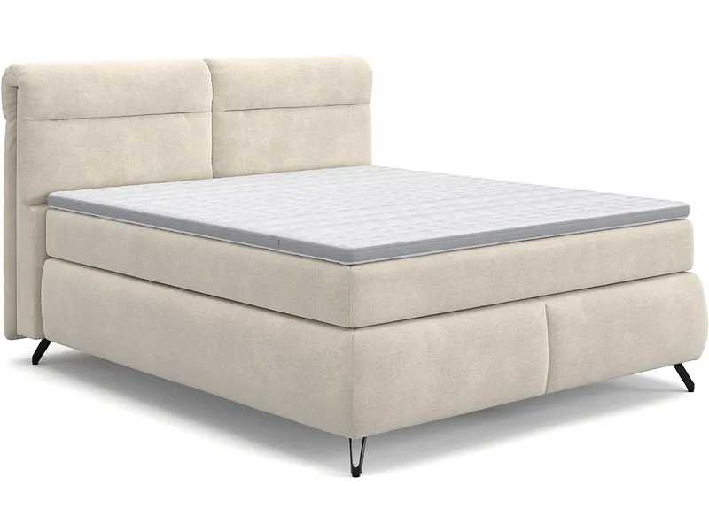 Boxspringbett SWISS HOME STYLE AMBER beige 160x200cm fest