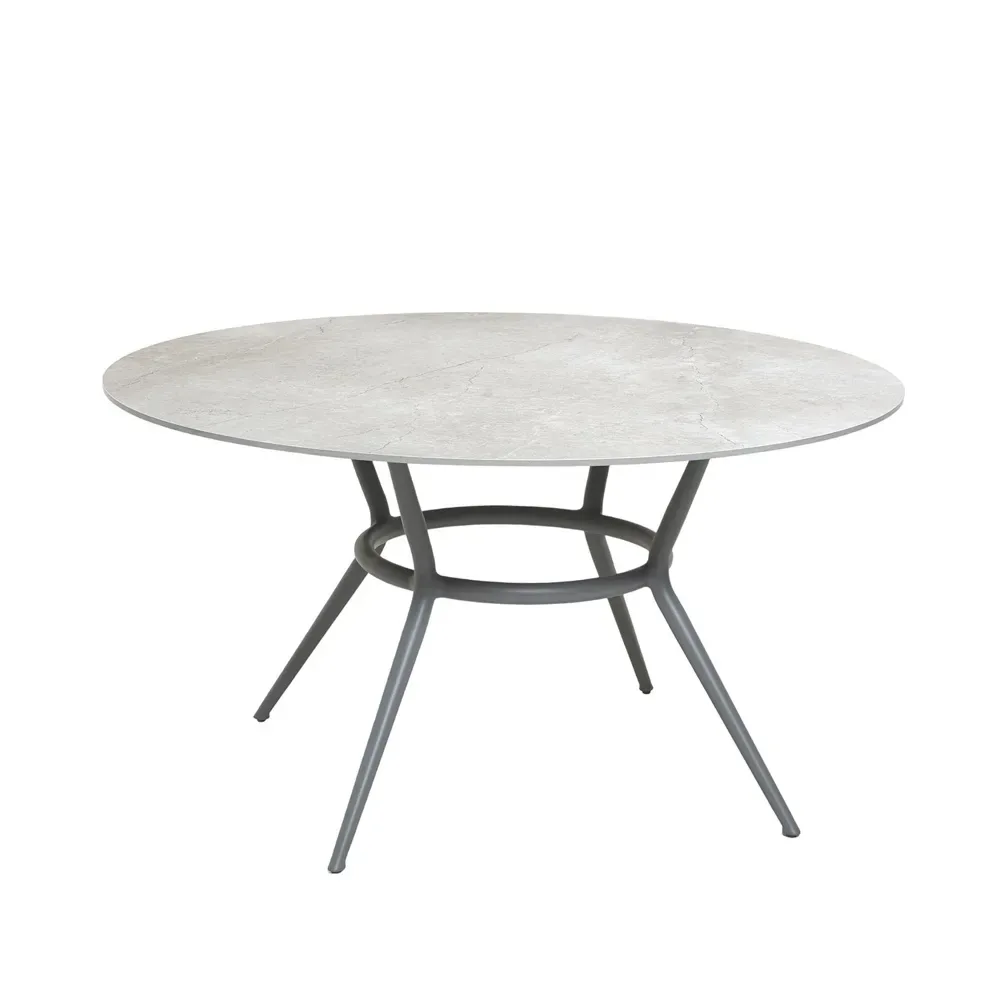 Cane-line Joy Esstisch rund Fossil Grey-Hellgrau Ø144 cm