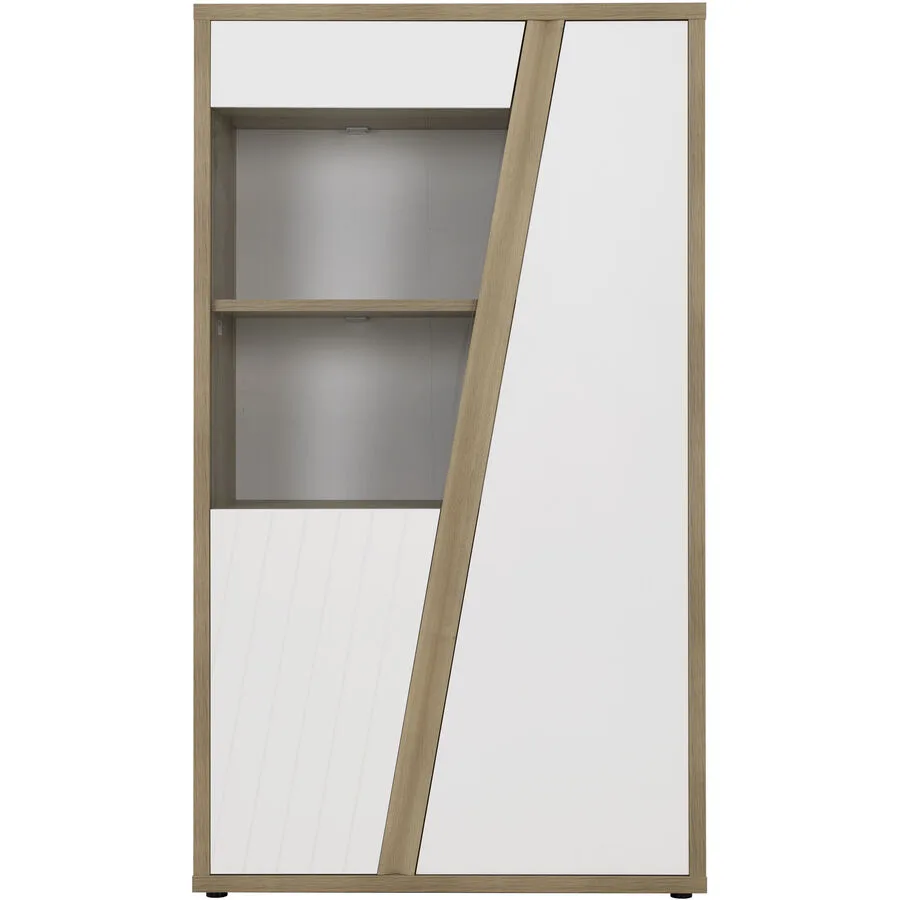 Vitrine Epura eiche Holzwerkstoff B 45 H 191 cm