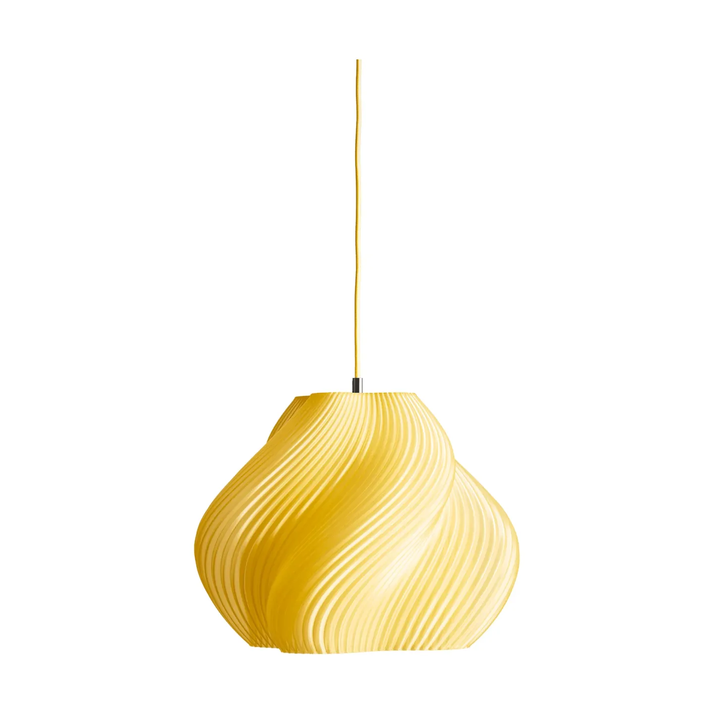 Crème Atelier Soft Serve Pendelleuchte Limoncello sorbet-brass, 03, 30 cm