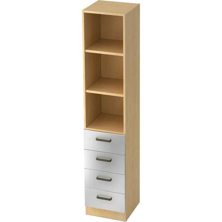 Regal Office silber Holzwerkstoff B 40.6 cm H 200.4 cm