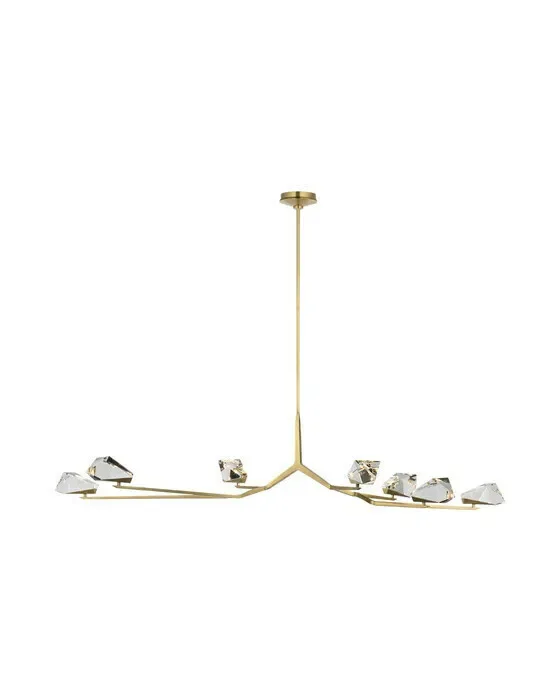 Carraig 65" 7 Light Chandelier Brass