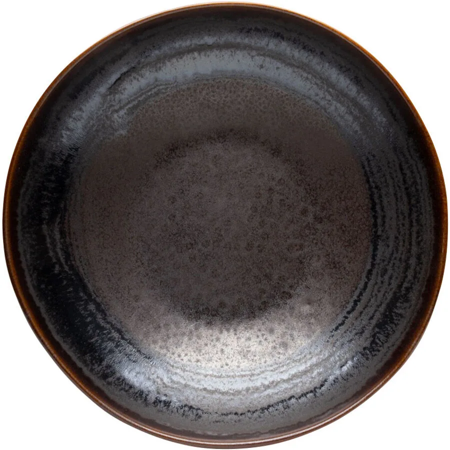 Teller Coffee Braun Steinzeug 22 cm