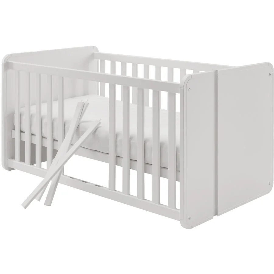 Babybett Maxi weiss MDF 70 x 140 cm