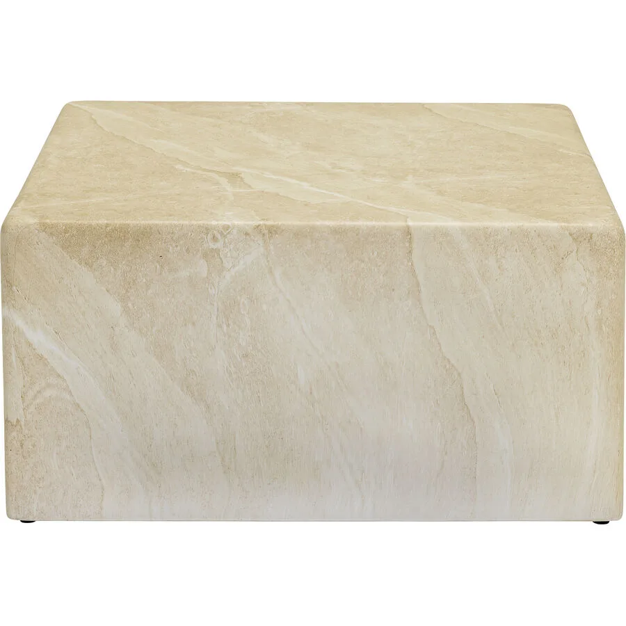 Beistelltisch Tio marmoriert gelb Zement B 60 H 30 cm