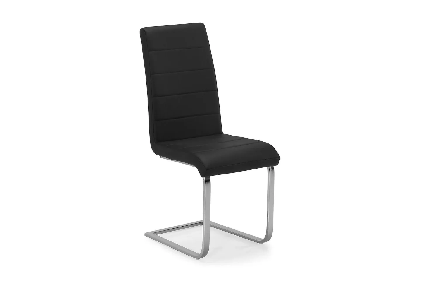Cibus Matstol Konstläder - Svart / Krom