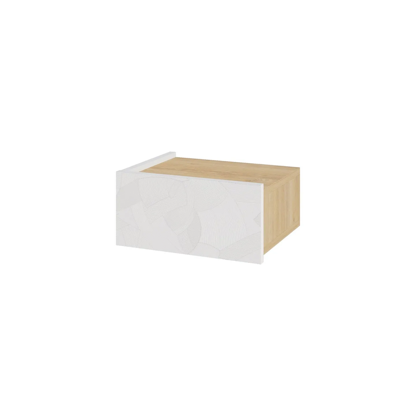 Nilena Sängbord 38 cm - Vit ek