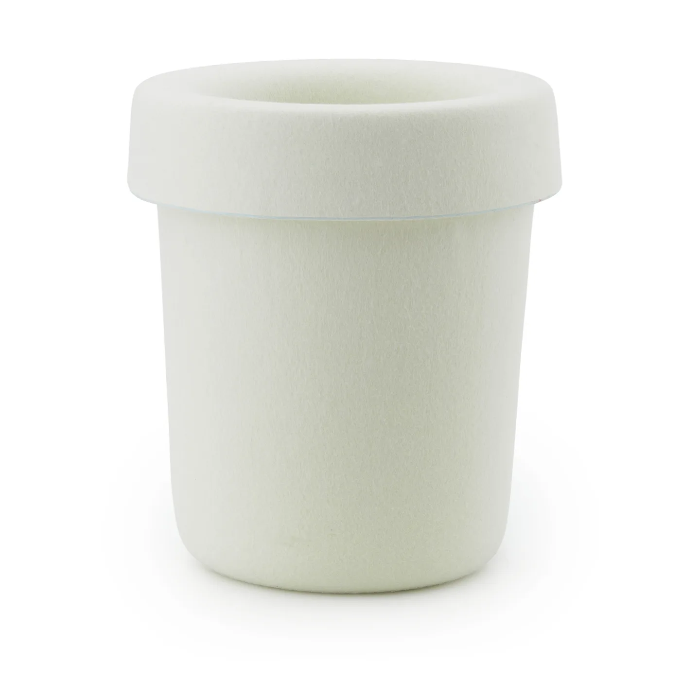 Normann Copenhagen - Hide Office Bin Cream - Korgar och lådor - Simon Legald - Beige - Plast