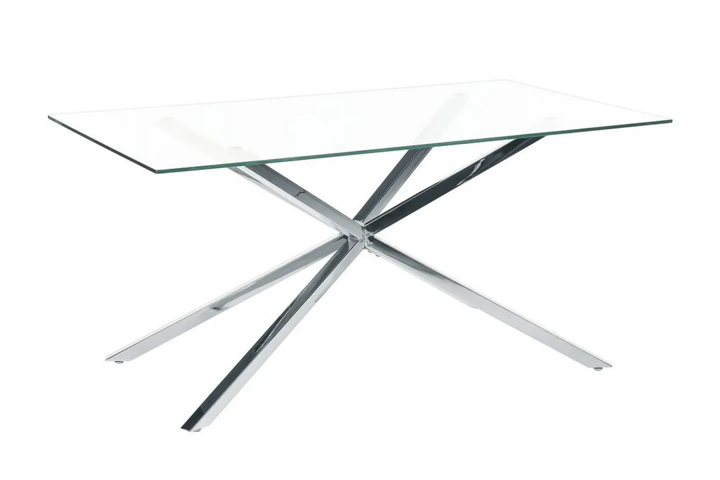 Rimbey Matbord 90x160 cm - transparent/Silver