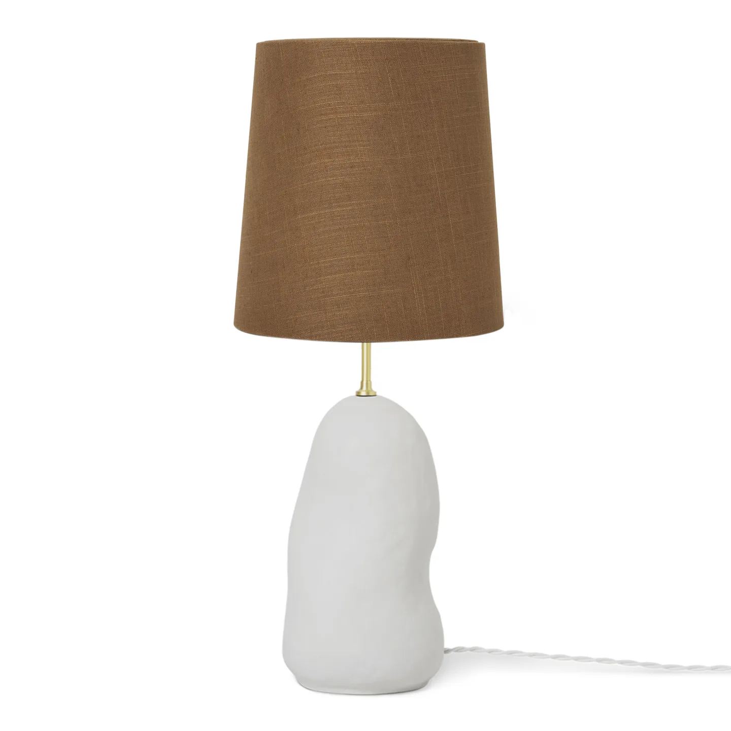 Ferm Living - Hebe Medium bordslampa Off-White/Curry - Bordslampor - Vit