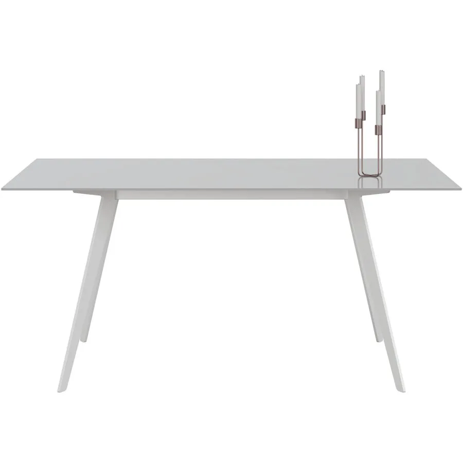Esstisch Tame Weiss Glas 100 cm