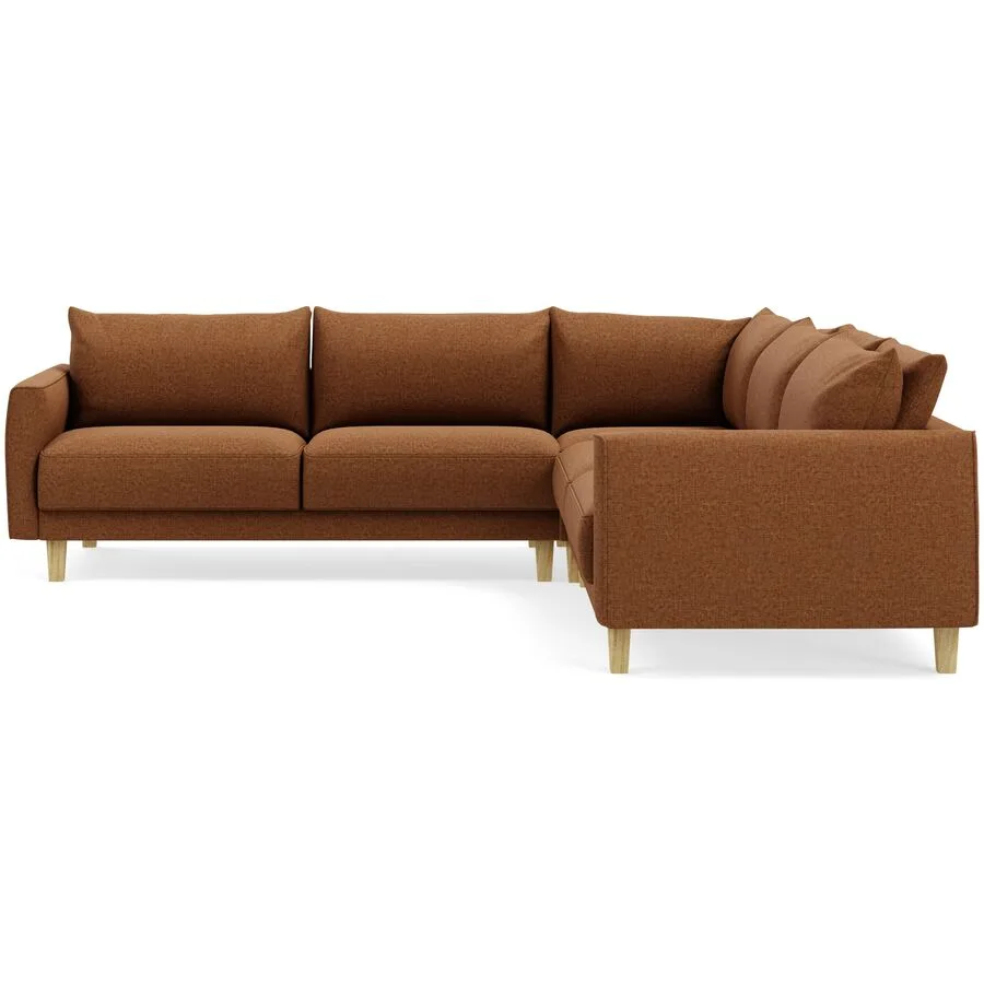 Ecksofa Avena Variabel Stoff/Holzfuss Eiche bronze B 264 T 264 cm - Möbel Konfigurator: Traummöbel individuell zusammenstellen