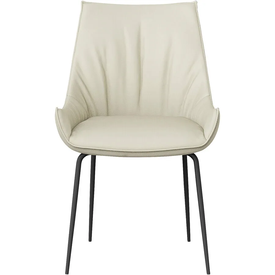 Stuhl Josef creme Leder