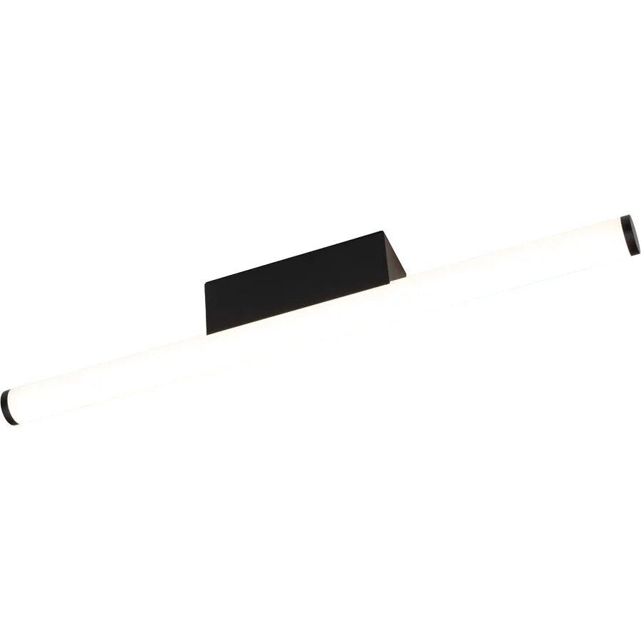 Wandlampe Bellagio Schwarz Kunststoff/Metall 61 cm 6 cm - Material: Metall/Kunststoff - LED - Lichtfarbe: Warmweiss - LED Energiesparlampen