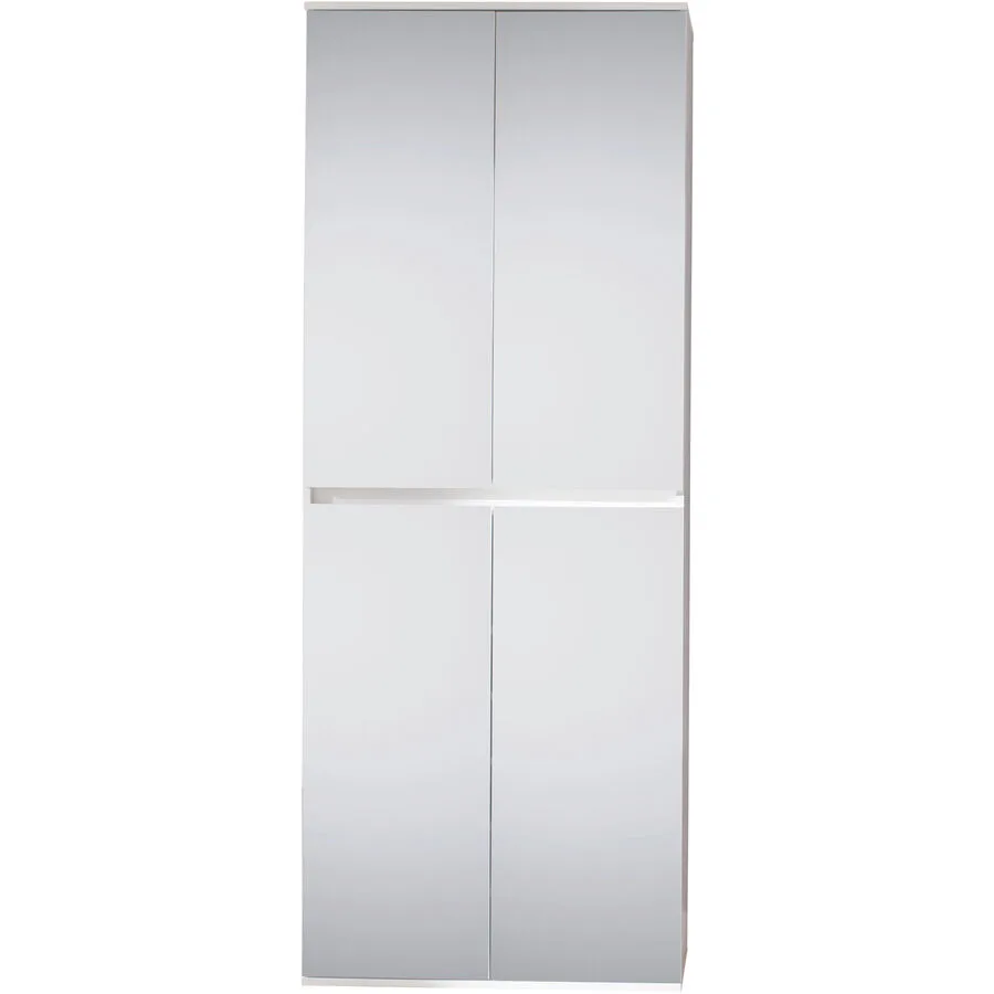 Garderobenschrank Mirror weiss Holzwerkstoff B 74 T 34 H 191 cm