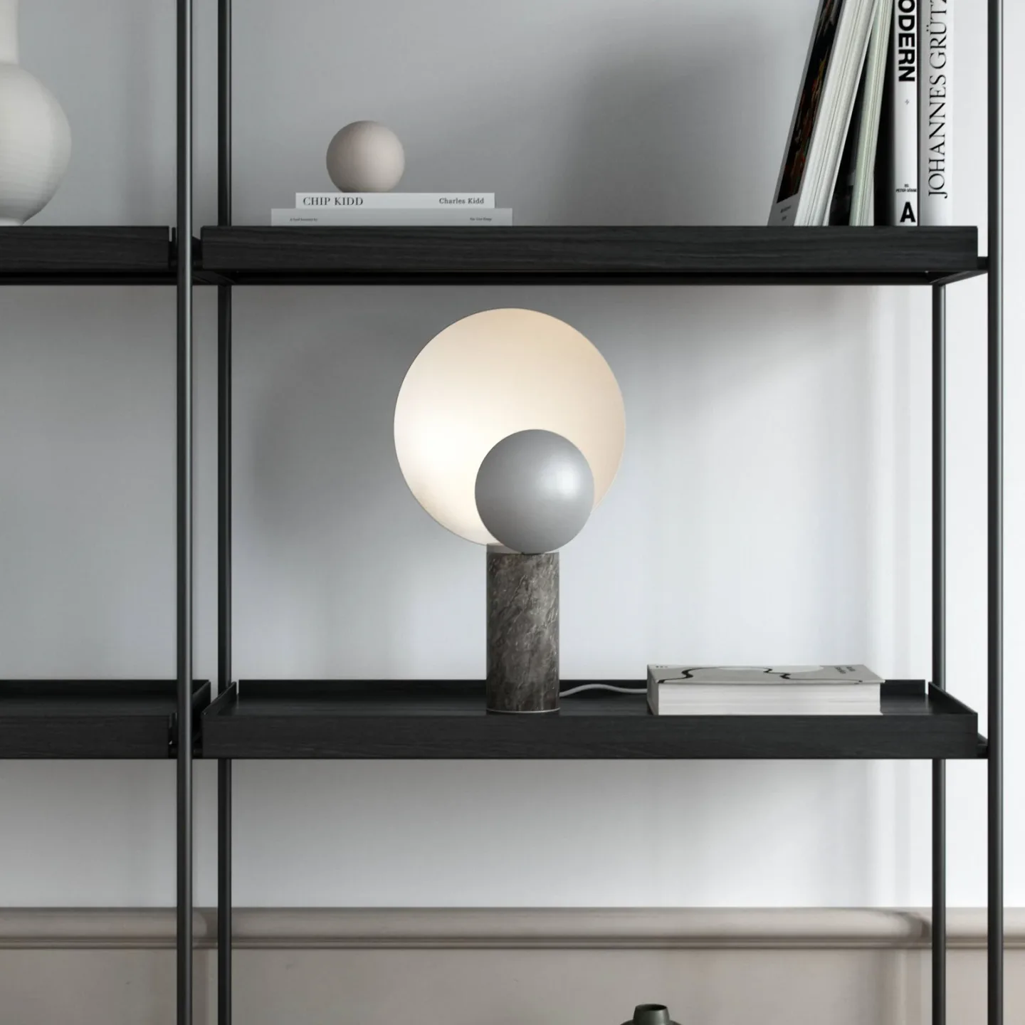 Caché Tischleuchte Grau - DFTP DFTP by Nordlux - Schlafzimmer - Design - Stein - Einflammig