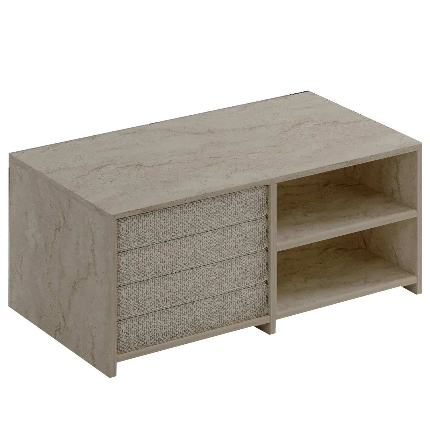 Kavon Soffbordsset 90x44,1x45 cm - Travertin