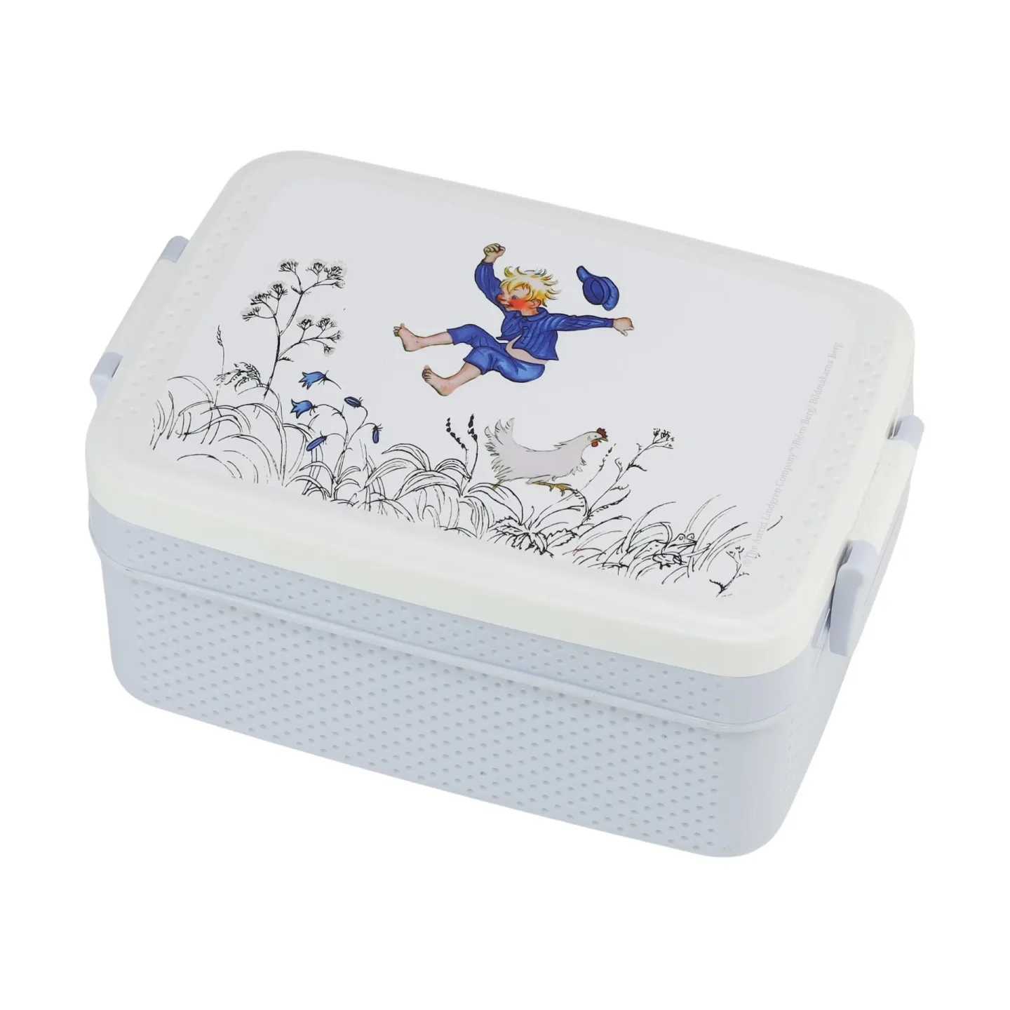 Rätt Start Emil i Lönneberga Lunchbox 8x18,5 cm Blau-Weiß