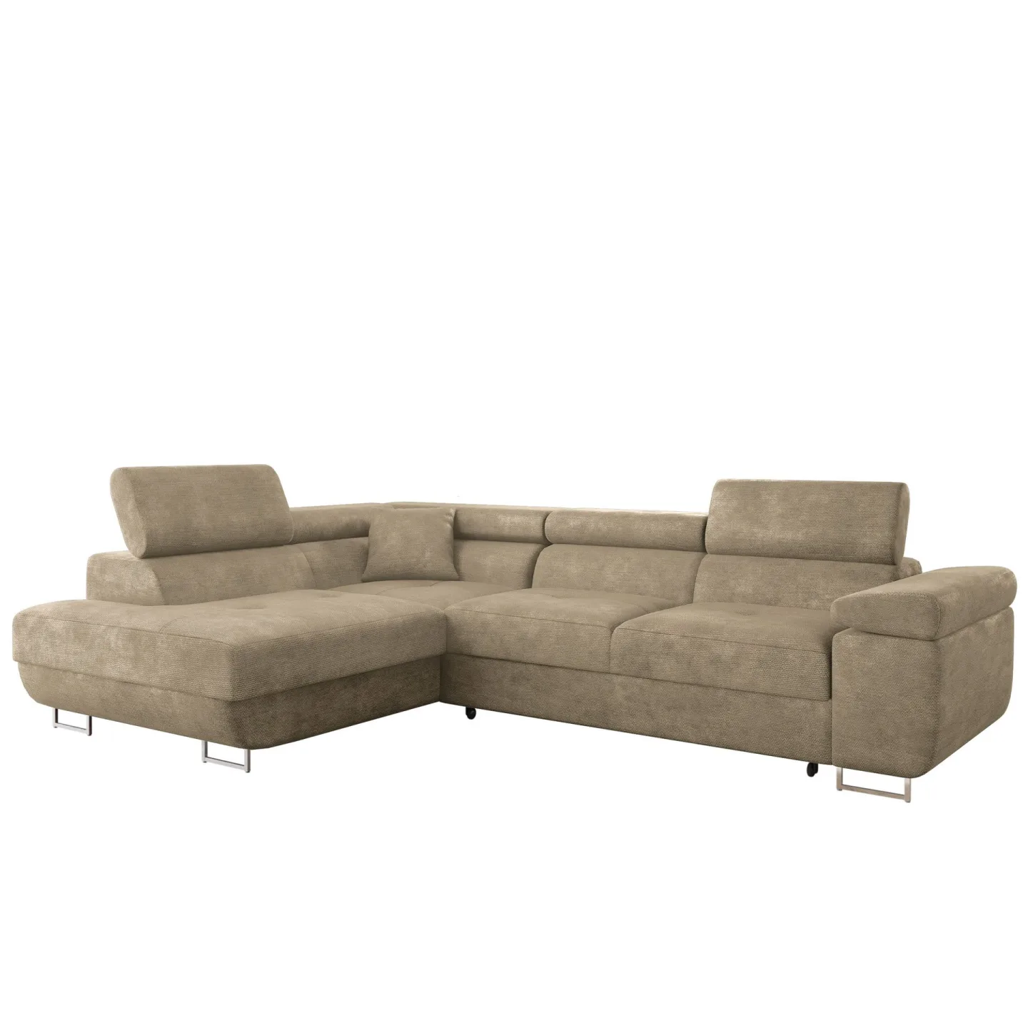 Gabina 4-sits Bäddsoffa med schäslong - beige