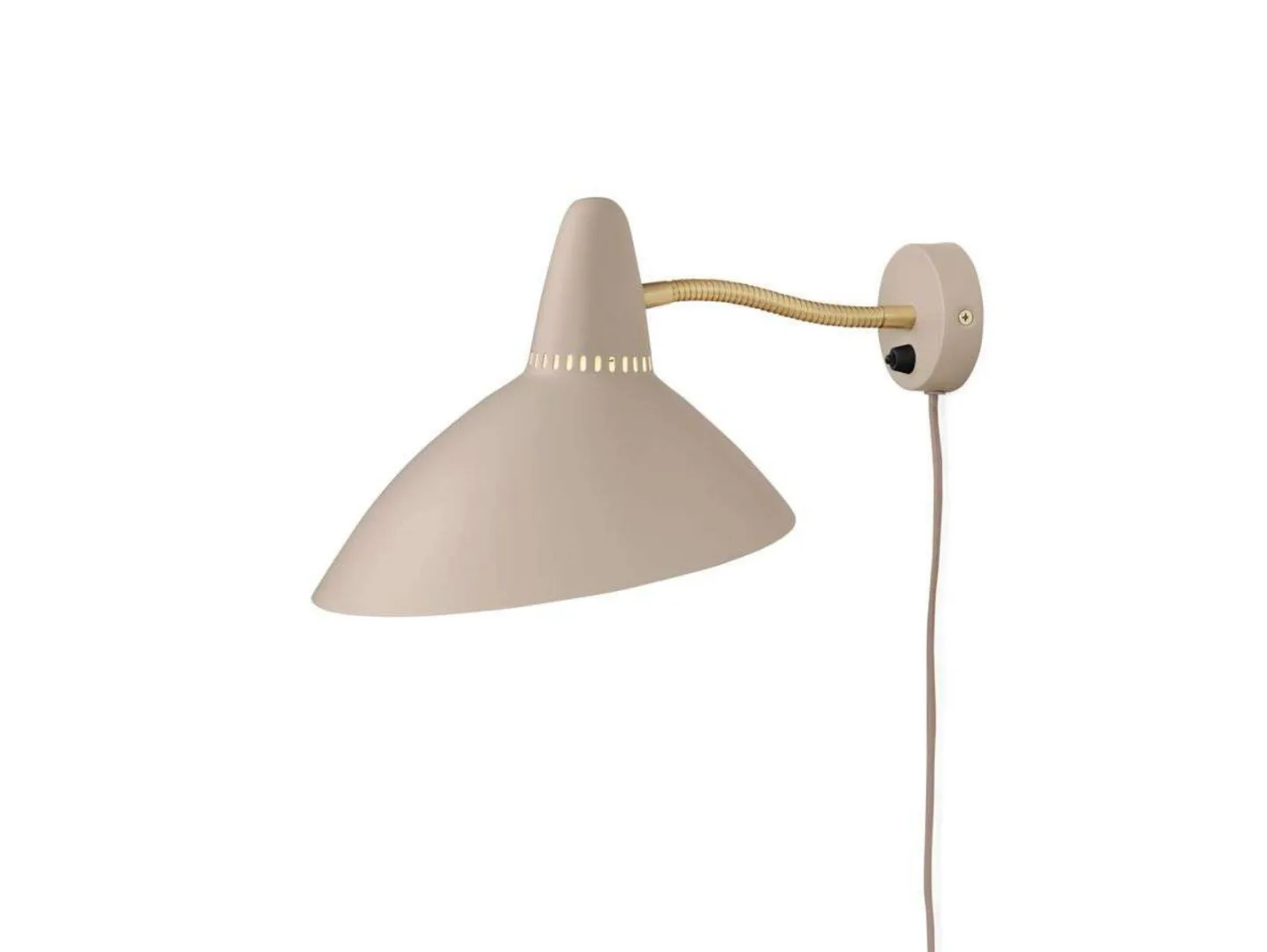 Lightsome Wandlampe, cashmere, Ausladung 33 cm - Warm Nordic - Wohnzimmer - Skandinavisch - Metall - Einflammig