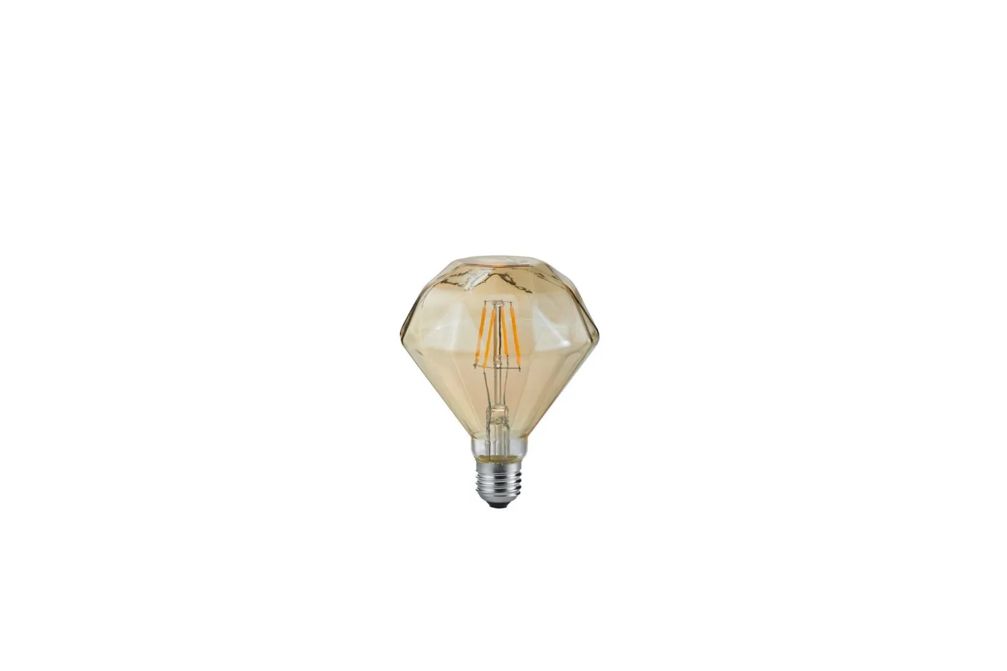 LK LED E27 deco filament 902 4W 320lm 2700K brun - Vit