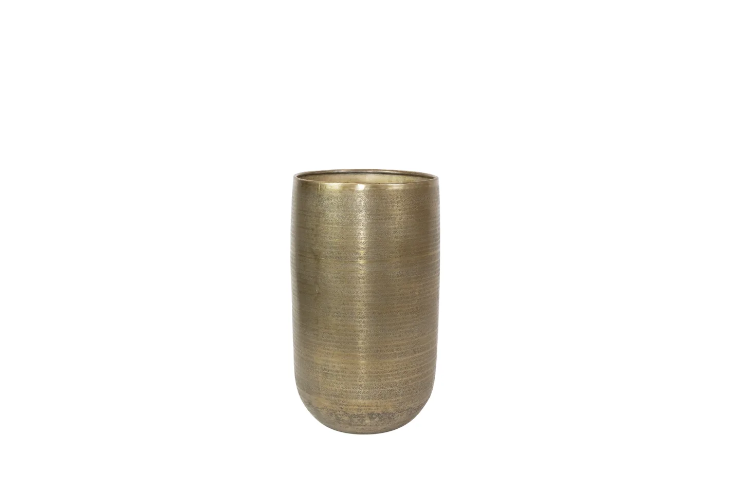 Decofinder Gefäss Rowen, Metall, Gold H: 55 cm | Schubiger Möbel