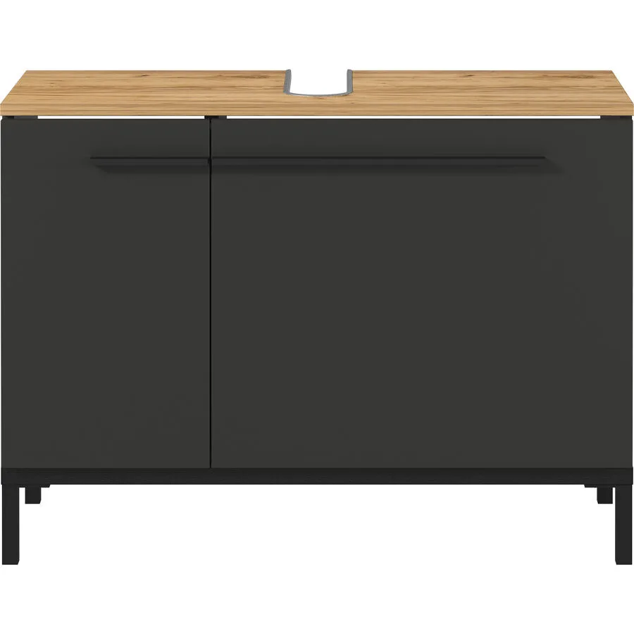Lavaboy Yonca graphit, braun Spanplatte, Metall B 80 T 34 H 59 cm