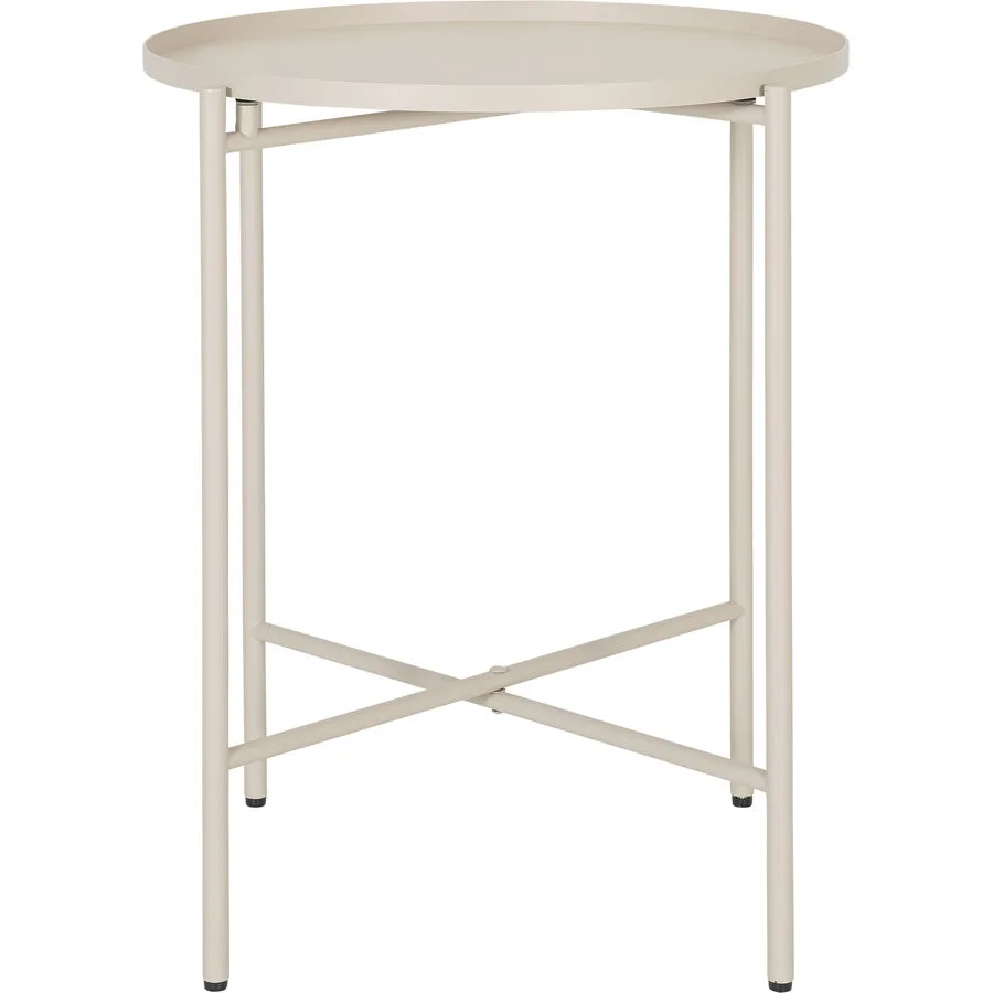 Beistelltisch Kim Beige Metall 40 cm