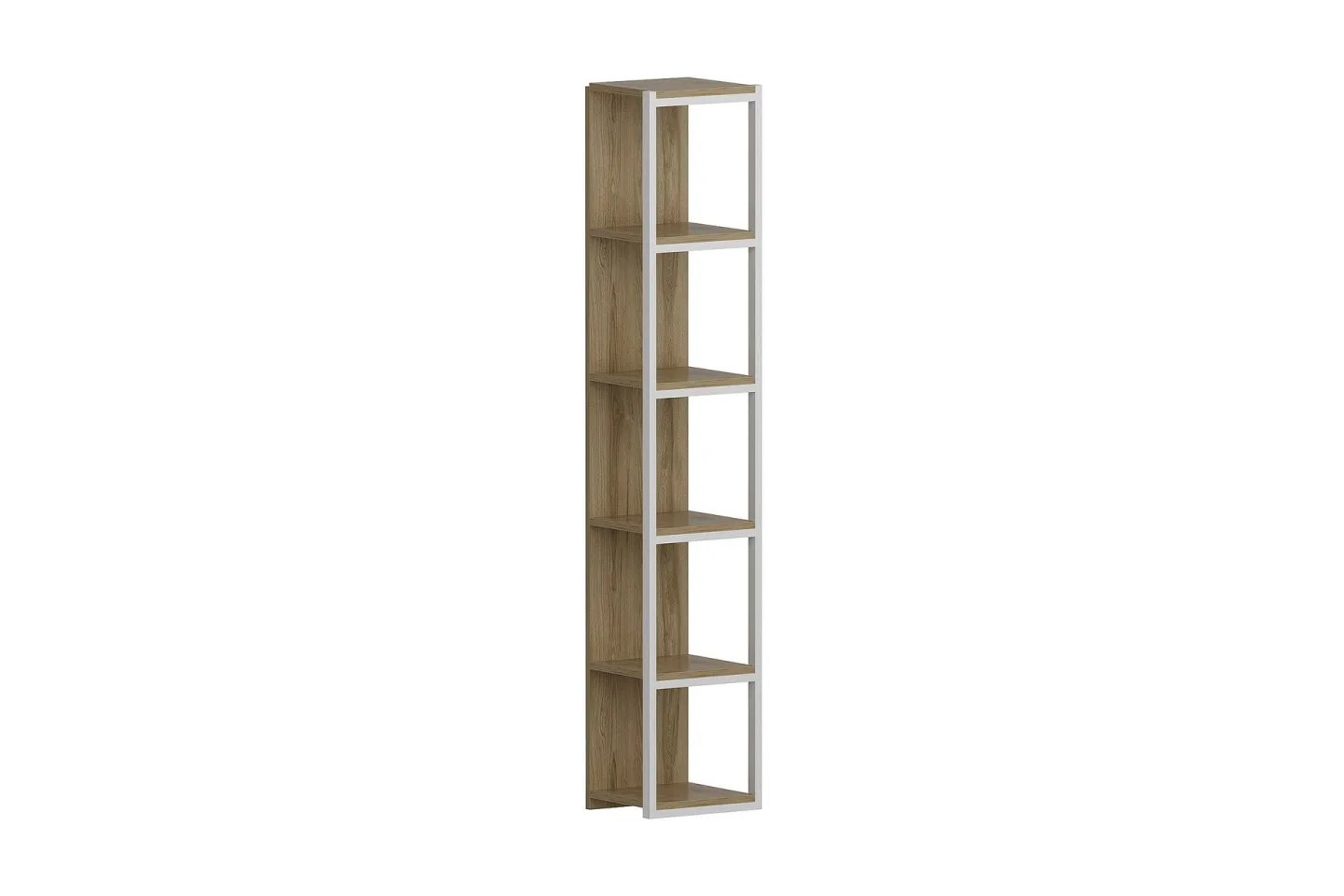 Hejde Bokhylla 34 cm - Brun/Vit