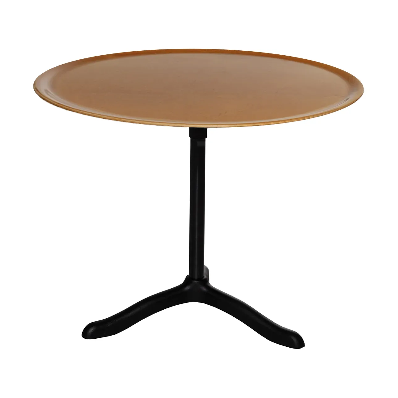 Källemo Cassis soffbord Ø47 cm Black anodized aluminum-birch