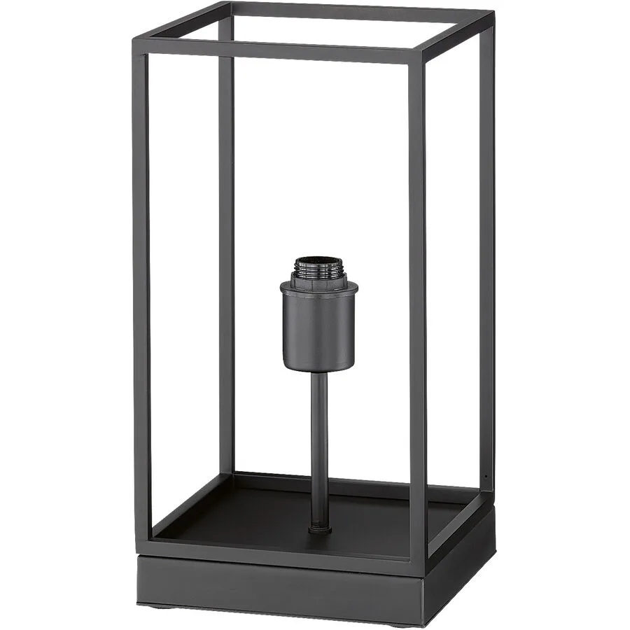 Tischlampe Nero M6 Schwarz Metall 16 cm 30 cm