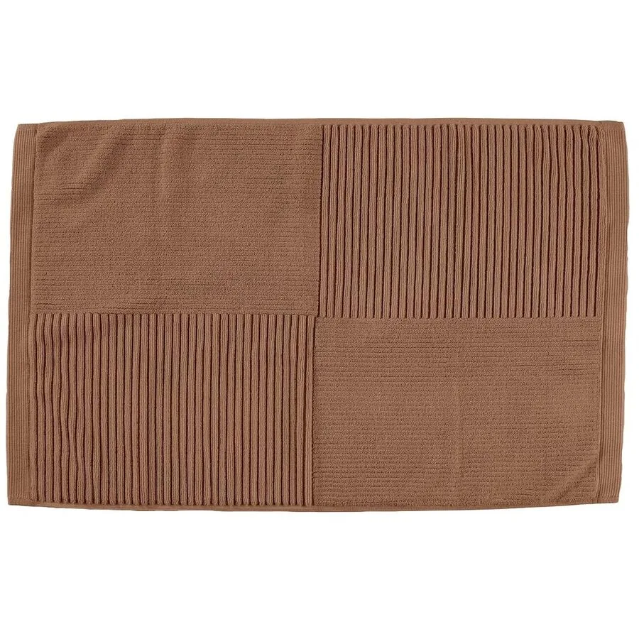 Badteppich Zone Denmark Braun Baumwolle (CO) 80 x 50 cm Rechteckig