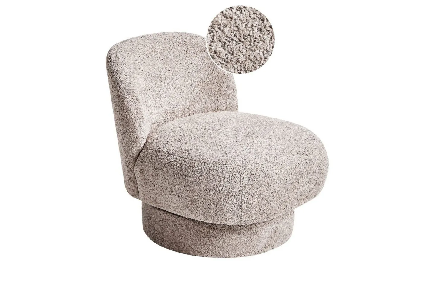 Svängbar fåtölj Aylo - Beige
