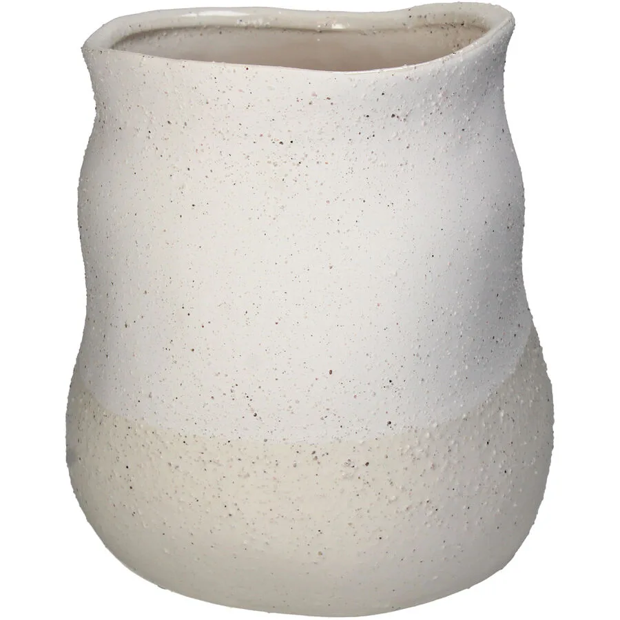 Blumentopf Bloem Weiss Steingut 23 cm