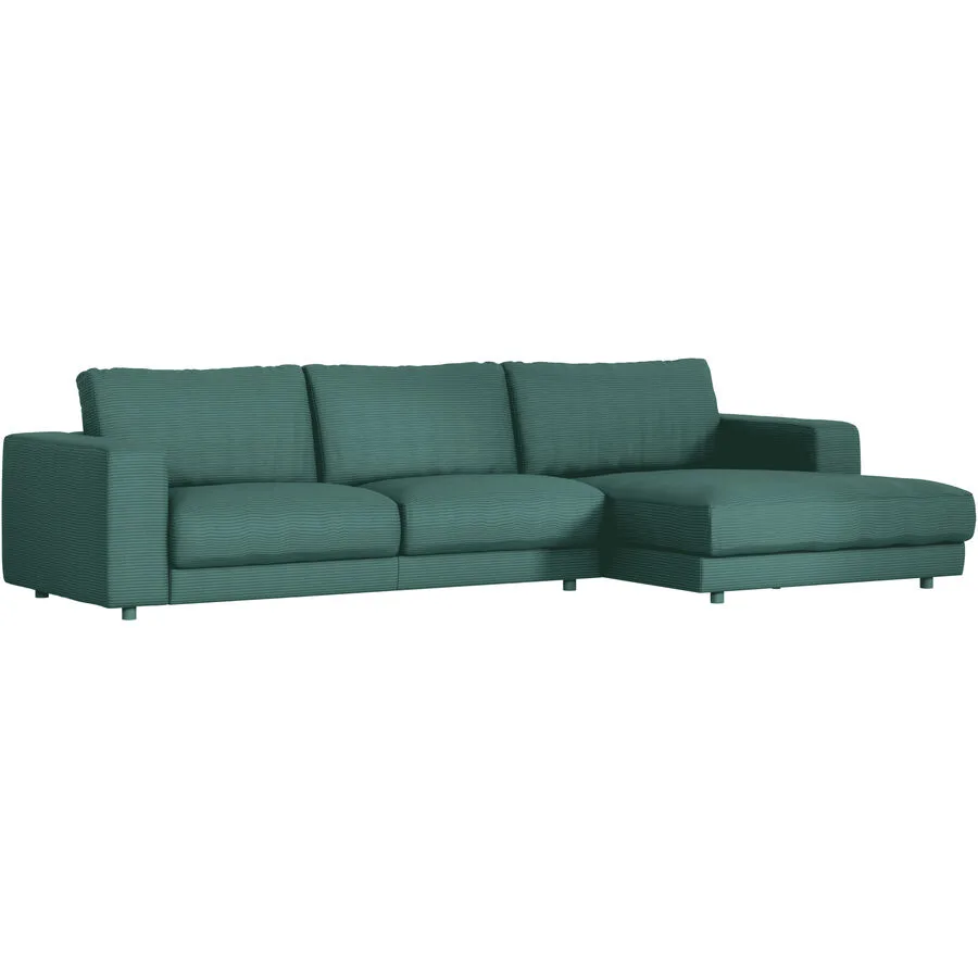 Ecksofa Ava Rechts Bezug: 88% Polyester, 12% Polyacryl green B 330 T 170 cm - Möbel Konfigurator: Traummöbel individuell zusammenstellen