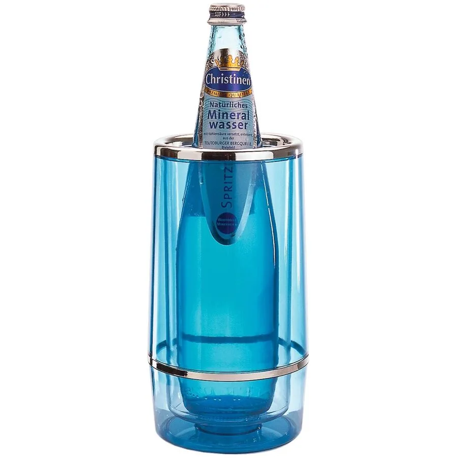 Flaschenkühler Aps Polystyrol B 11.5 cm - Farbe: blau