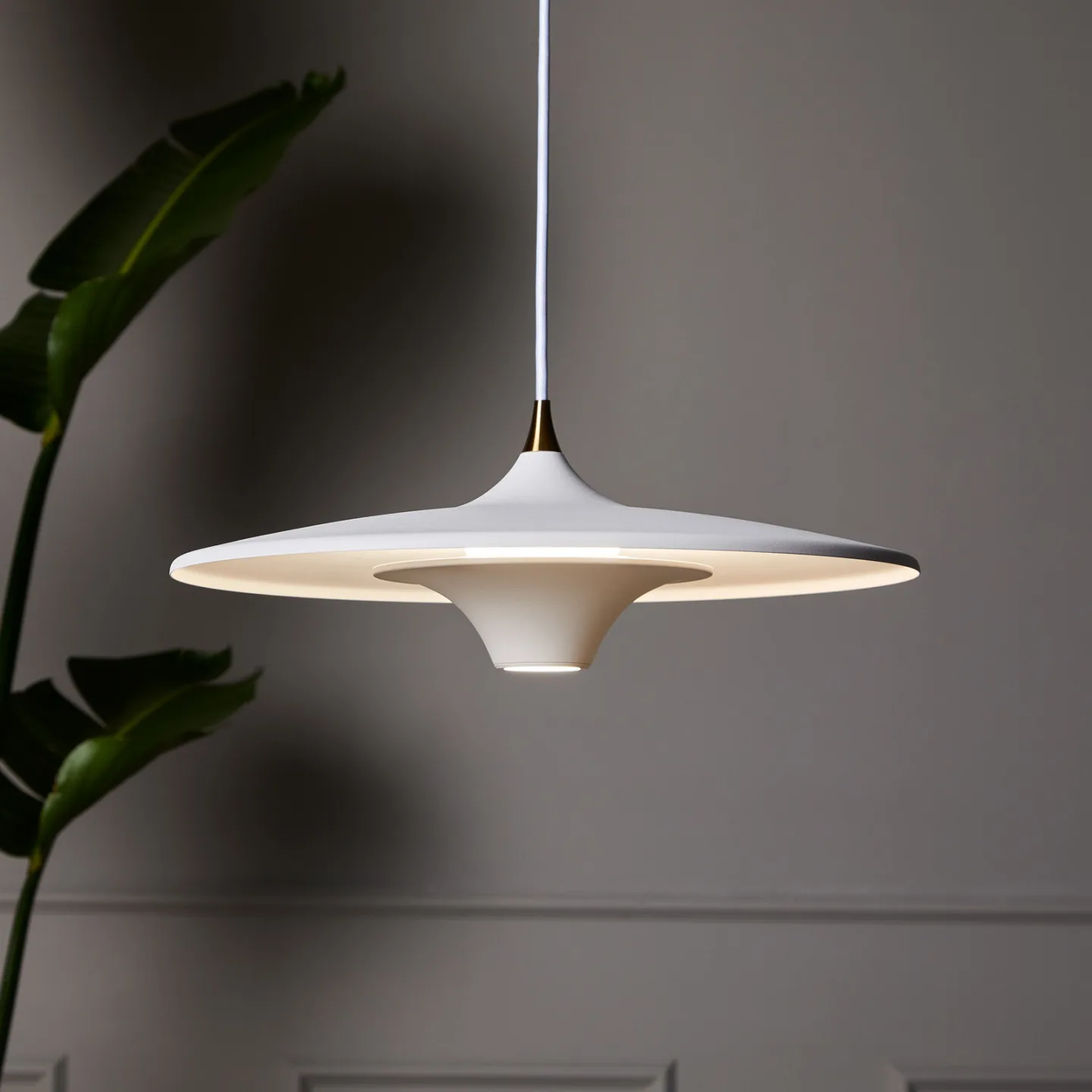 Moja Pendelleuchte Ø35 White - Loom Design - Wohnzimmer - Modern - Aluminium - Einflammig