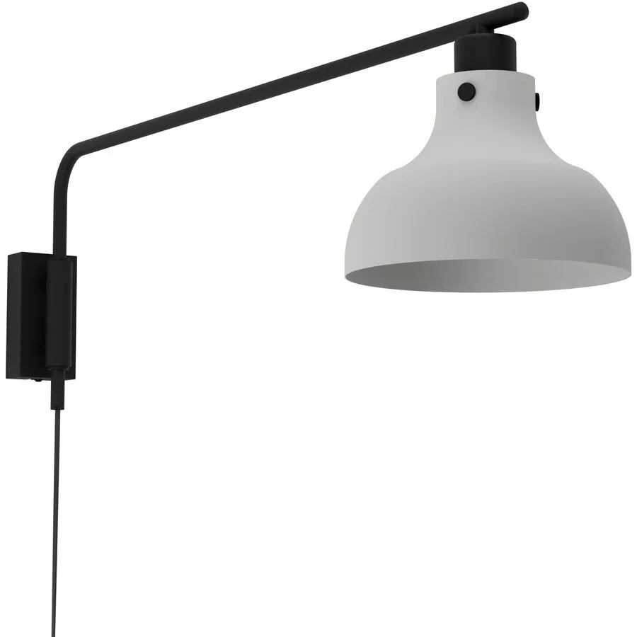 Eglo Wandlampe Matlock Grau/Schwarz Stahl 0 cm 25 cm