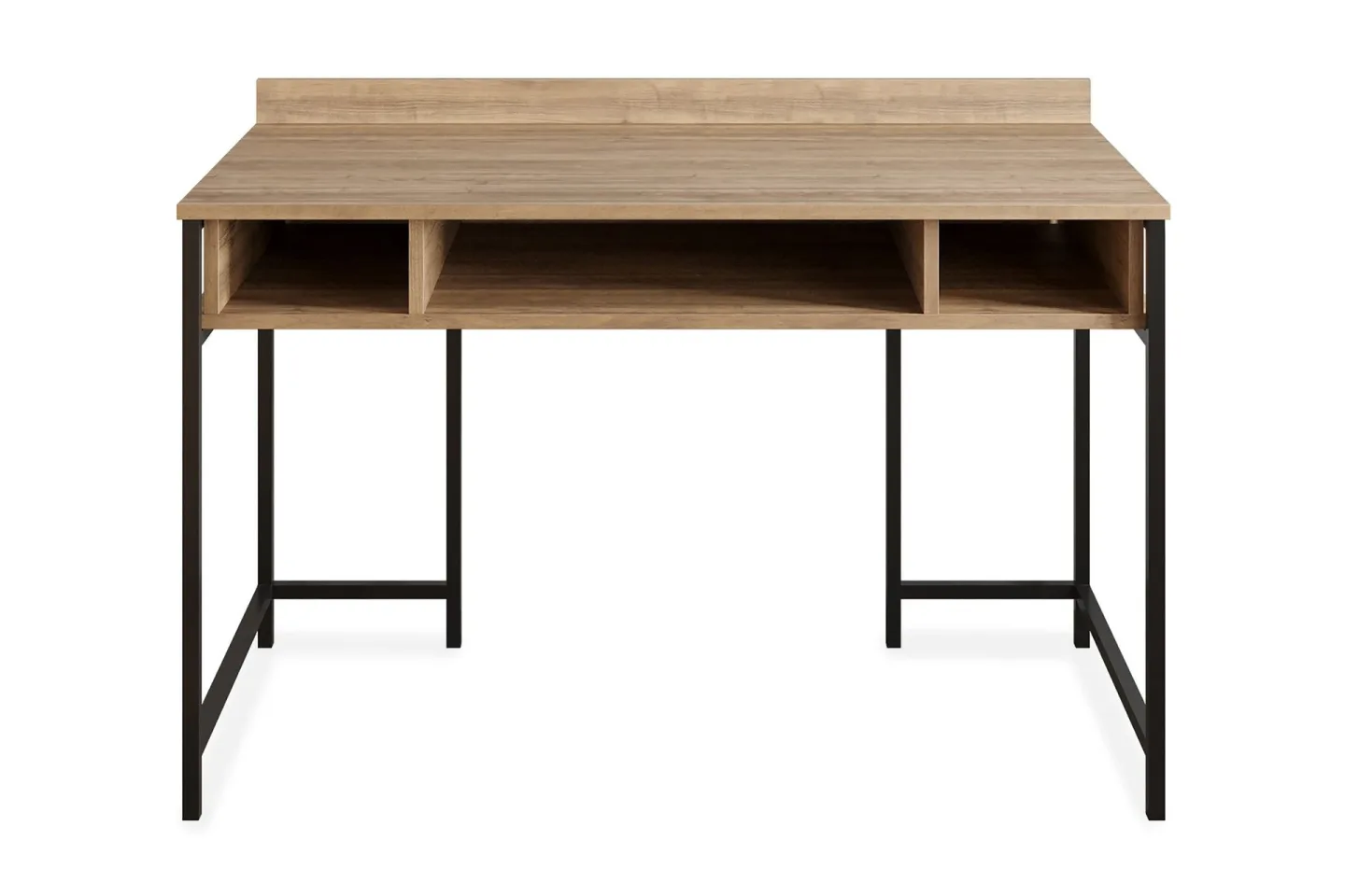 Fagersanna Skrivbord 120 cm med Förvaring Hyllor - Svart