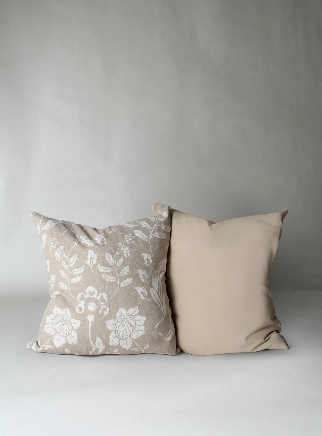 Putetrekk x 2 - Onni (beige) (Størrelse: 45 x 45)