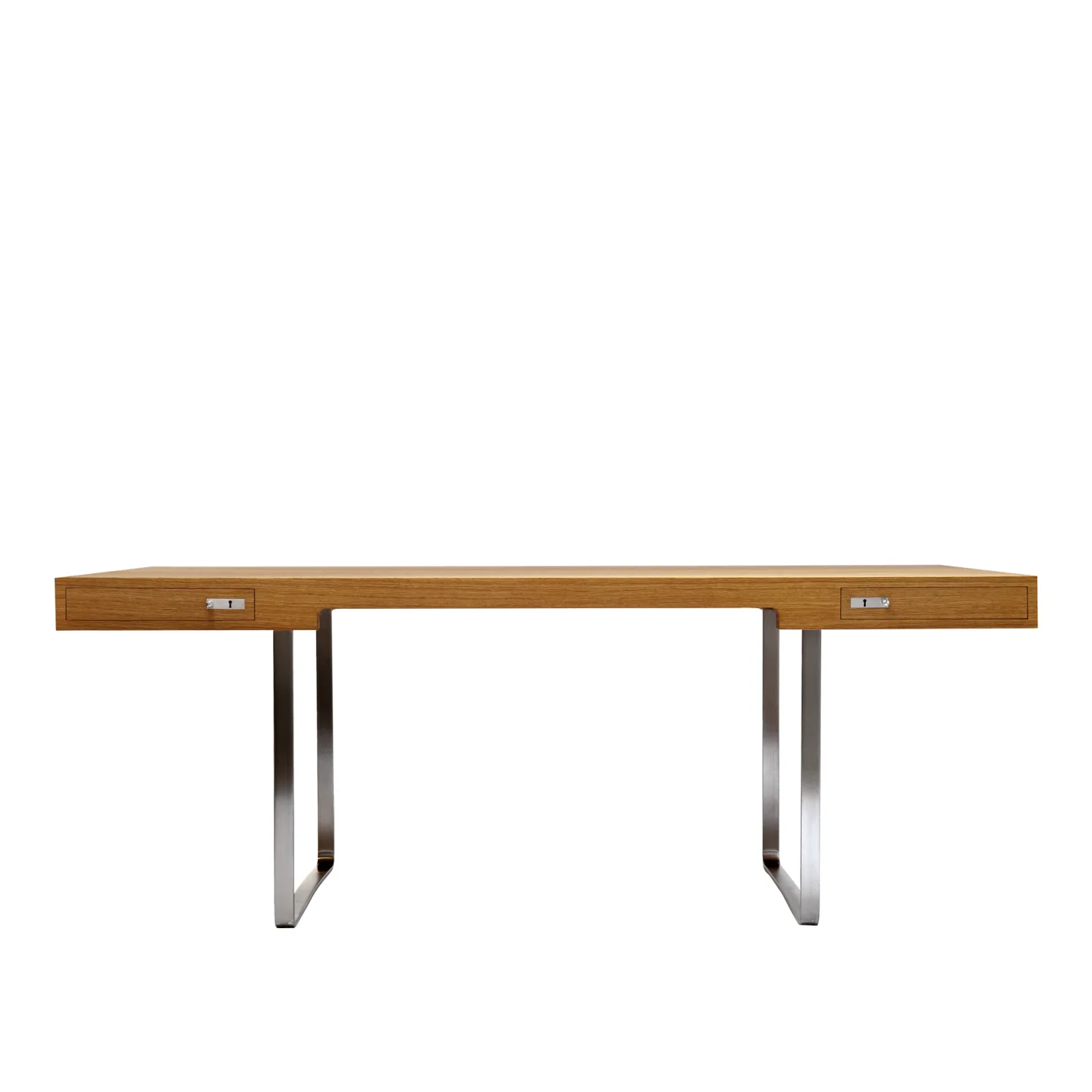 Carl Hansen - CH110, Oljad Ek - Skrivbord - Hans J. Wegner - Träfärgad - Metall/Trä