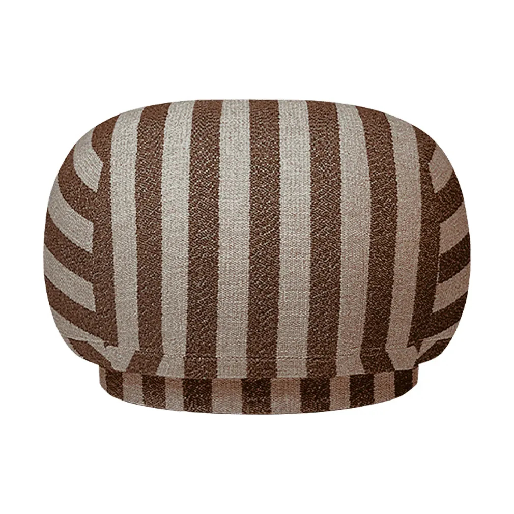 Ferm Living Rico pouf sittpuff Louisiana, Sand-chocolate