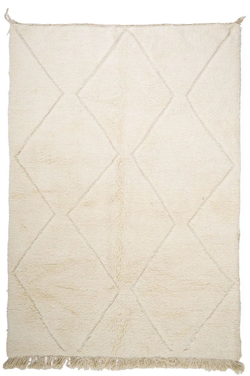 Kelim-teppe Marokkansk Beni Ourain 205 x 300 cm (Størrelse: 205 x 300 cm)