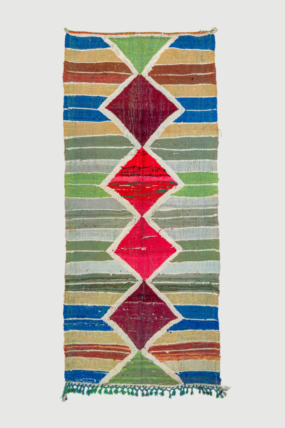 Marokkansk Boucherouite-teppe 120 x 280 cm (Størrelse: 120 x 280 cm)