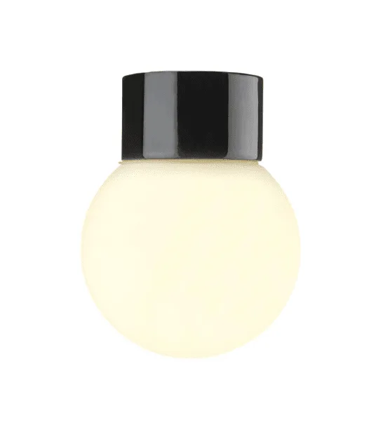 Ifö electric - Classic Glob Ø15 - Badrumslampa - Svart
