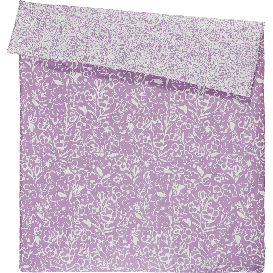 Esprit Duvetbezug Cleo Lila Baumwolle 210 cm 160 cm