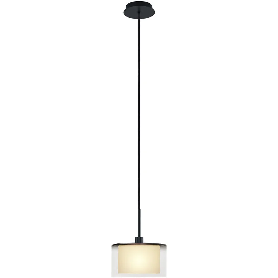 Designer-Pendellampe Bankamp Karl75 E14 schwarz 1-flammig D 20 cm - Material: Messing/Glas