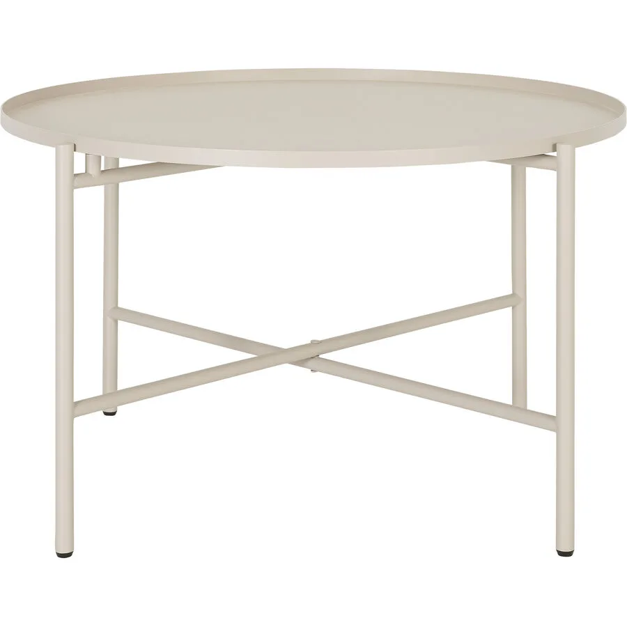 Beistelltisch Kim Beige Metall 60 cm