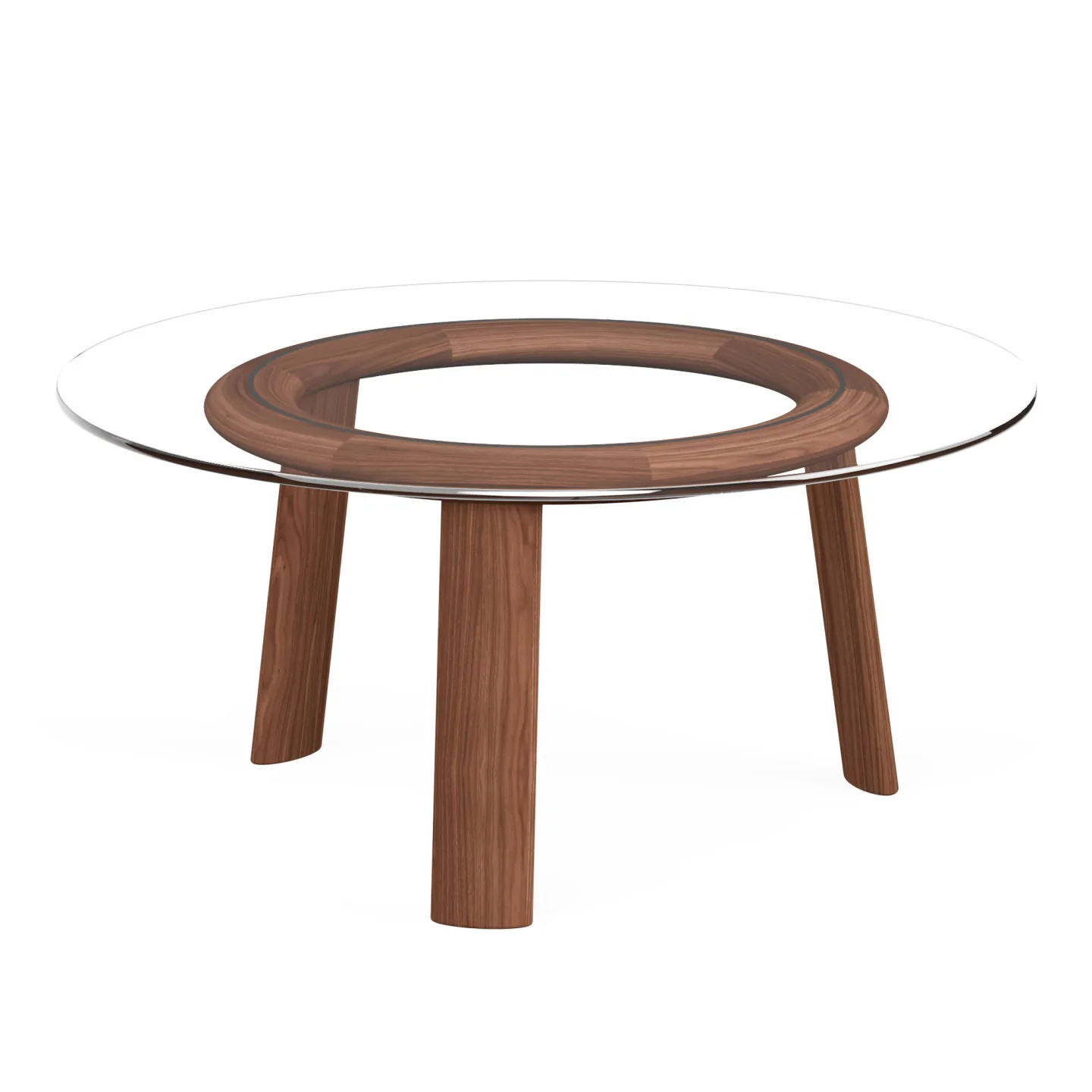 Naver Collection - AK 650 Loop Glass soffbord - Soffbord - Brun - Trä